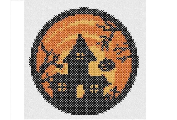 Embroidery Design Review: Cross Stitch Pumpkin House