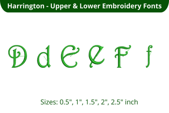 Harrington Font DEF: A Seasonal Embroidery Essential