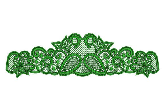 Paisley Flowers Embroidery Design
