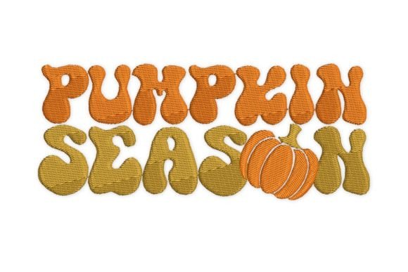 Pumpkin Season Embroidery Design